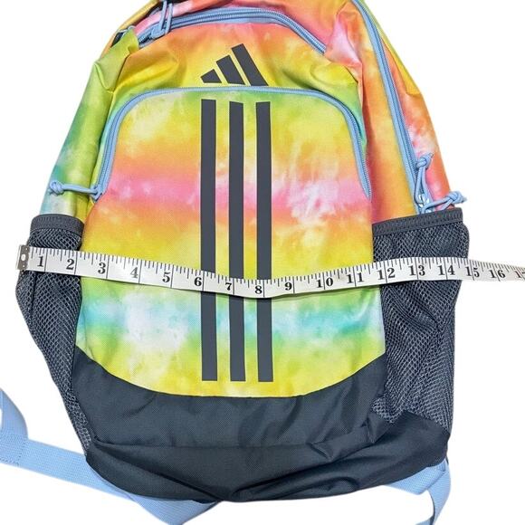 Adidas Young BTS Creator 2 Backpack School Stone Wash Rainbow Tie Dye NWT - Picture 3 of 4